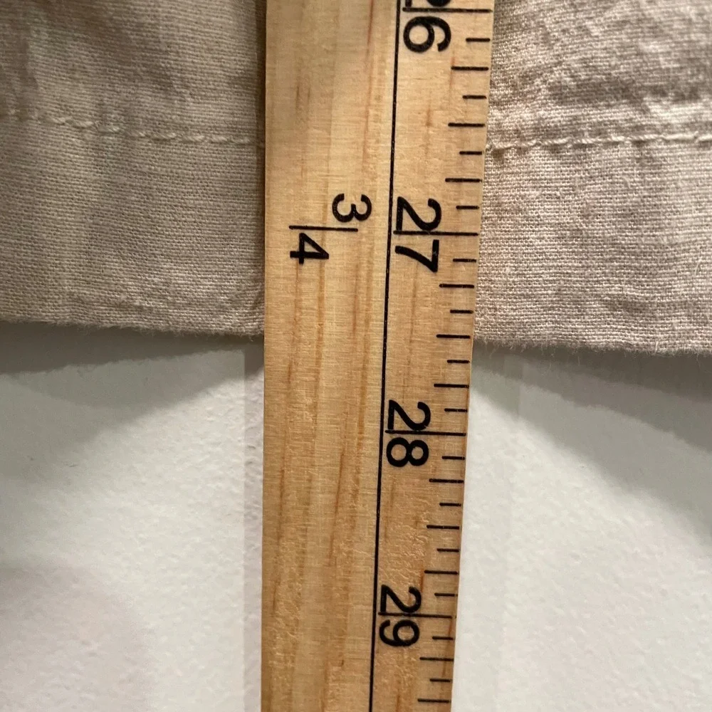 Mutual Weave Mens XXL Khaki Chambray Linen Blend Relaxed Beach Pant NWT